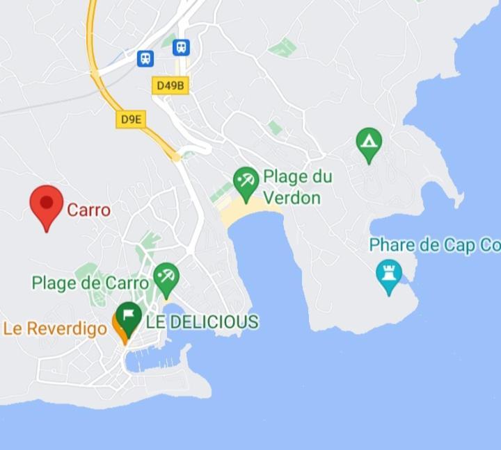 Bel Appartement Avec Terrasse - Plage De Carro A Pied Мартиг Экстерьер фото